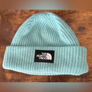 The North Face Light Blue Knit Beanie